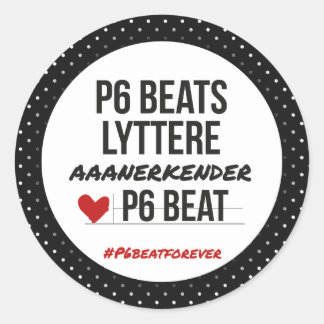 Adesivo P6 BEATS lyttere aaanerkender