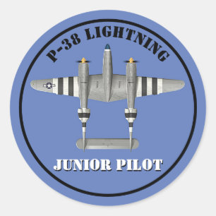 Adesivo P-38 Lightning Junior Pilot