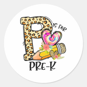 Adesivo P É Para Professor De Pré K Leopardo Primeiro Dia