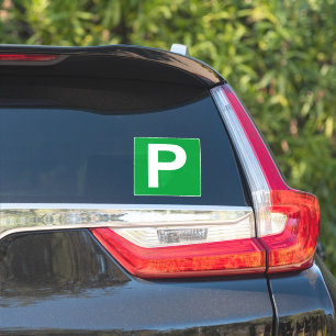 Adesivo P Plate Green / White Sticker
