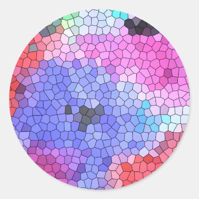 Adesivo © P Wherrell Amigos do mosaico de vidro detido em  (Frente)