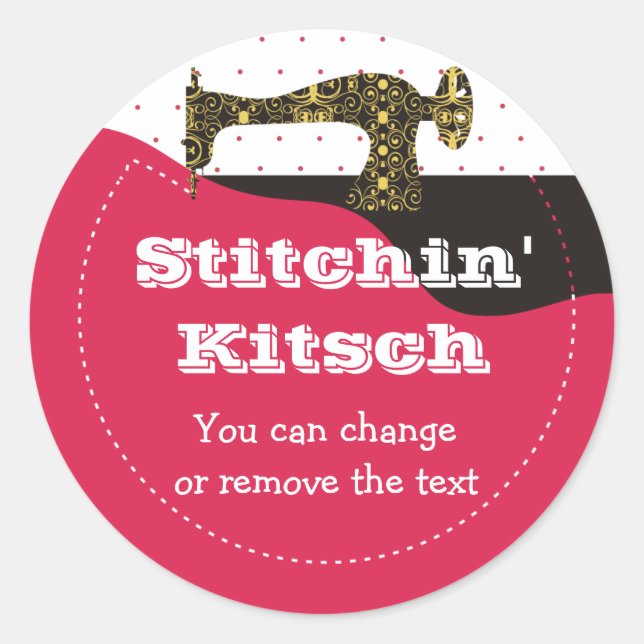 Adesivo pa de costura do presente do tecido antigo da (Frente)