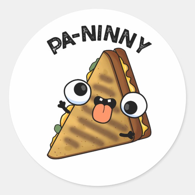 Adesivo Pa-ninny Funny Panini Pun apresenta um panini boni (Frente)