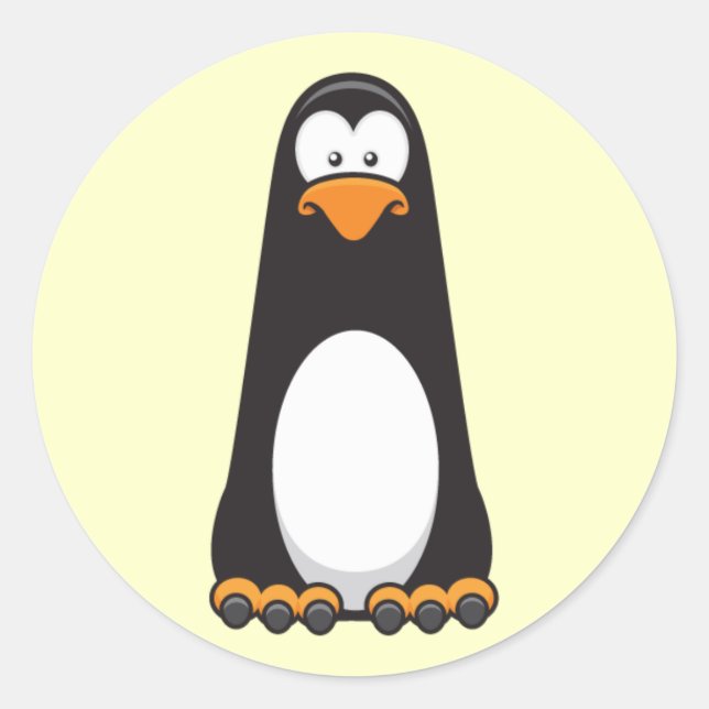 Adesivo Pablo Pinguim Pensivo (Frente)