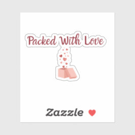 Adesivo Packed With Love Sticker - Small Business label