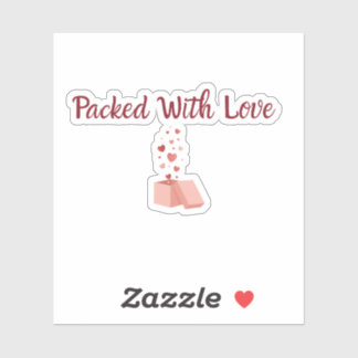 Adesivo Packed With Love Sticker - Small Business label