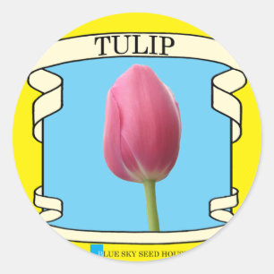 Adesivo Pacote da semente da tulipa