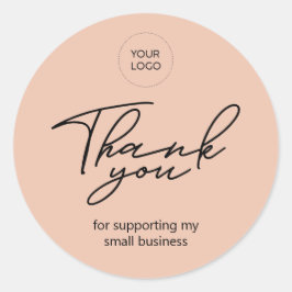 Adesivo Pacote de agradecimento Peach Business