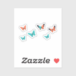 Adesivo Pacote de Borboletas