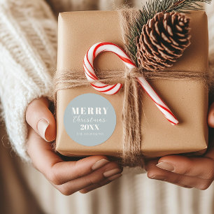 Adesivo Pacote de Férias Azuis Moles de Natal Moderno