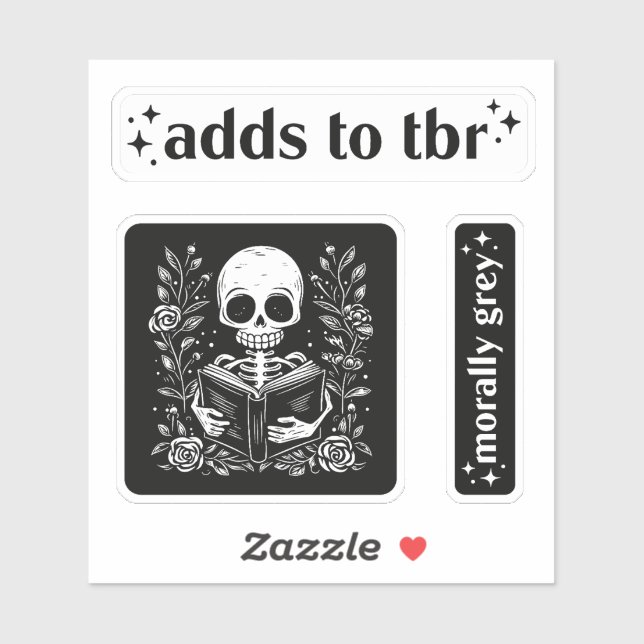 Adesivo Pacote de livros de romance de livros (Folha)