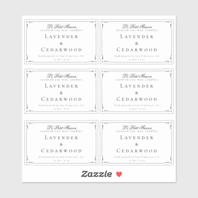 Adesivo Pacote de Produto Retangular Clássico Transparente (Folha)