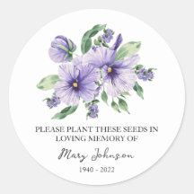 Pacote de Semente Funeral do Memorial Pansy