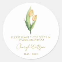 Pacote de Sementes de Tulipa Simples Memorial