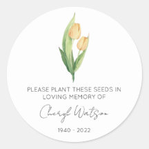 Pacote de Sementes de Tulipa Simples Memorial