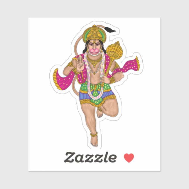 Adesivo Pacote de Stickers do Senhor Hanuman (Folha)