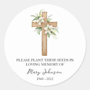 Adesivo Pacote Funeral De Lily & Cross Memorial