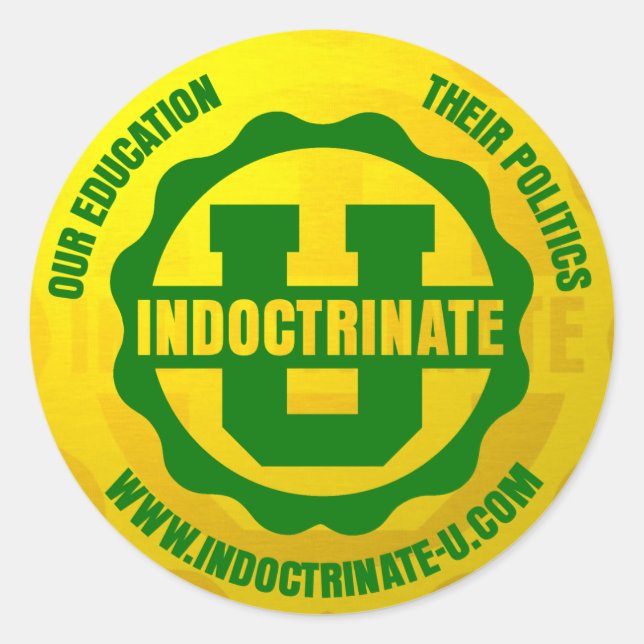 Adesivo Pacote "Indoctrinate U" Round Sticker (Frente)