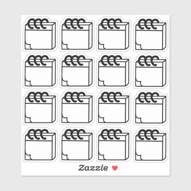 Adesivo Pacote Múltiplo de Notas do Planejador (Folha)