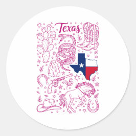 Adesivo Pacote Texas Cowboy Vibes Ocidentais