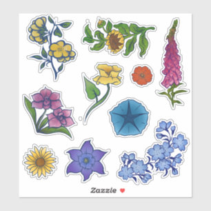 Adesivo Pacote Vinheta Floral