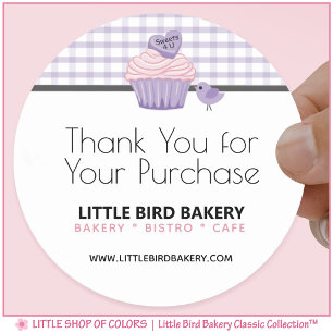 Adesivo Padaria Cupcake Rosa