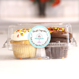 Adesivo Padaria de Biscoito Cupcake Obrigado por Apoiar