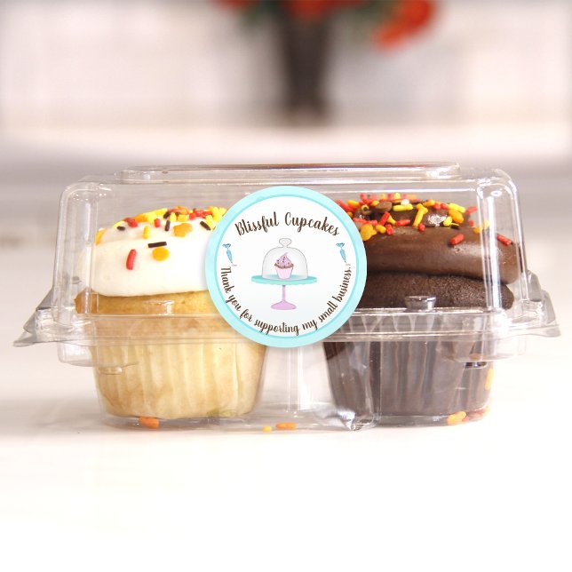 Adesivo Padaria de Biscoito Cupcake Obrigado por Apoiar (Criador carregado)