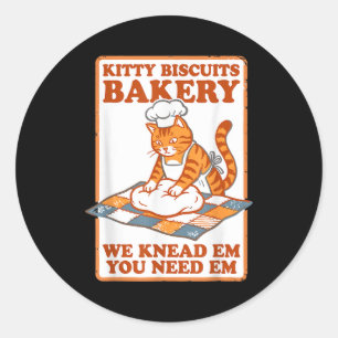 Adesivo Padaria de biscoitos de gatinho gato engraçado ama
