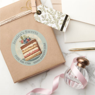 Adesivo Padaria de Cupcake de Bake-Caterer de Dessert