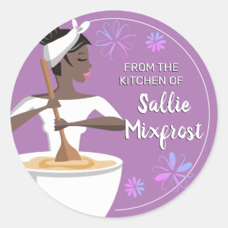 Adesivo padaria de mulheres afro-americanas da cozinha
