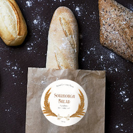 Adesivo Padaria de Pão de Pão de Trigo Personalizada