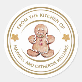 Adesivo padaria personalizada de pão de Natal