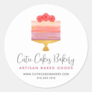 Adesivo Padaria Rosa Roxo Bolo Massa Chef Sobremesa Modern