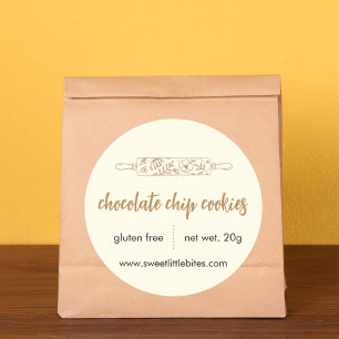 Adesivo Padaria Sweet Little Bites Cookies de Chocolate