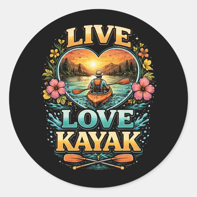 Adesivo Paddle Into the Sunset (Frente)