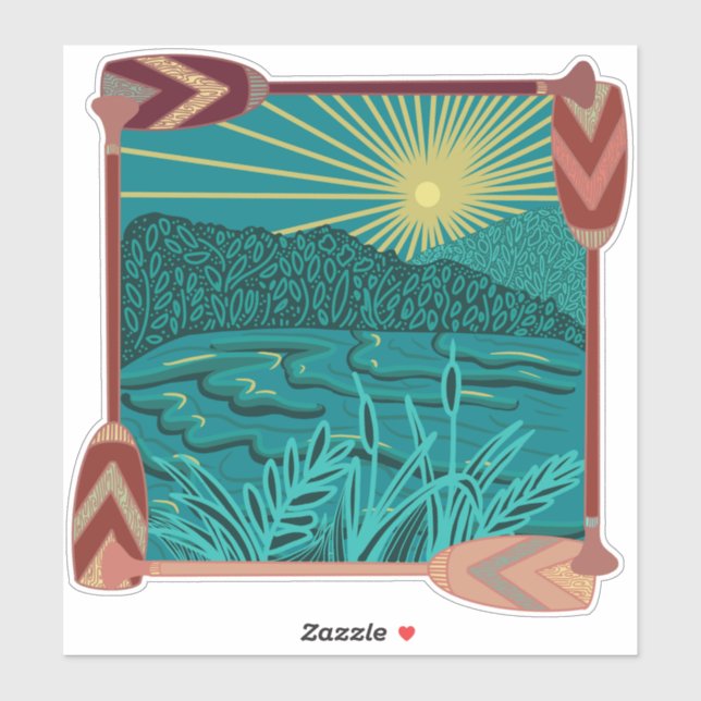 Adesivo Paddle Life (Folha)