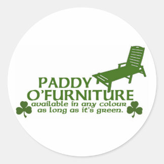 Adesivo Paddy O Mobiliário - Design irlandês engraçado - R