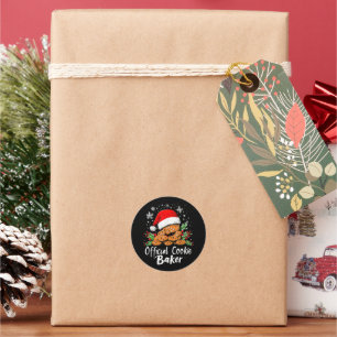 Adesivo Padeiro Oficial de Biscoitos Natal Divertido