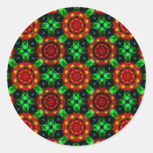 Adesivo Padrão Abstrato Floral Moderno Boho Elegante #504