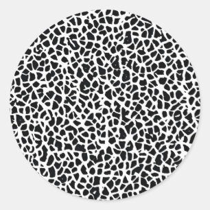 Adesivo Padrão abstrato preto e branco