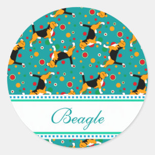 Adesivo Padrão Beagle