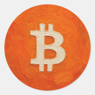 Adesivo Padrão Bitcoin (Óleo, Estilo: 3)