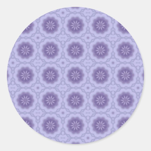 Adesivo Padrão bonito na Lavanda nº 2 (Frente)