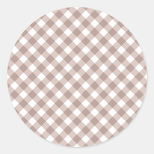 Adesivo Padrão Brown Gingham