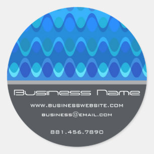 Adesivo Padrão Chevron Azul Funky Groovy Zig Zag Waves