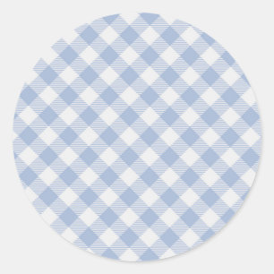 Adesivo Padrão clássico Gingham azul verificado