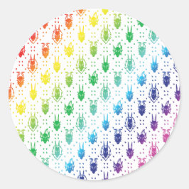 Adesivo Padrão Colorido de Rainbow Fantasy Dragon Quilt