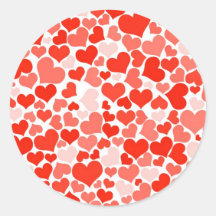 Padrão Coração Vermelho Moderno e Coração Bonito