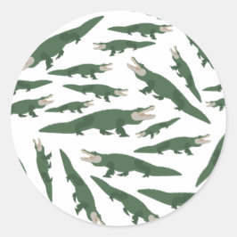 Adesivo Padrão Crocodilo de Alligador Cuto
